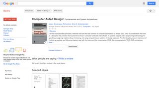 
                            12. Computer Aided Design: Fundamentals and System Architectures - Google बुक के परिणाम