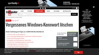 
                            4. COMPUTER BILD-Notfall-CD - Vergessenes Windows-Kennwort ...