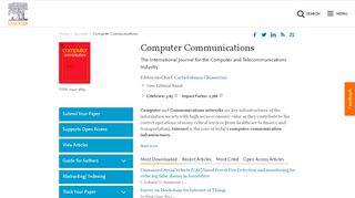 
                            9. Computer Communications - Journal - Elsevier