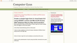 
                            3. Computer Gyan: Login Form using Visual Basic 6.0 Adodc ...