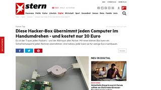 
                            9. Computer-Hack: Dieses 20 Euro teure Kästchen knackt jeden PC - Stern
