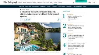 
                            6. Computer hackers demand ransom after seizing control of hotel's ...