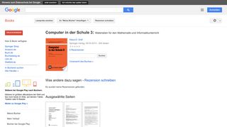 
                            11. Computer in der Schule 3: Materialien für den Mathematik-und ...
