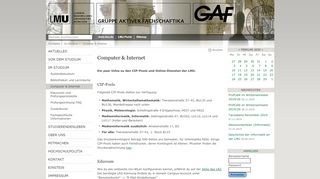 
                            12. Computer & Internet — Gruppe aktiver Fachschaftika