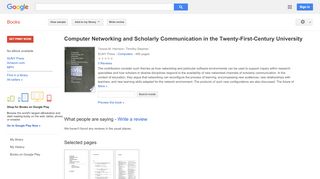 
                            12. Computer Networking and Scholarly Communication in the ...