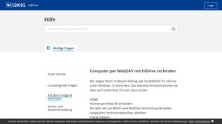 
                            6. Computer per WebDAV mit dem HiDrive verbinden - HiDrive Logo