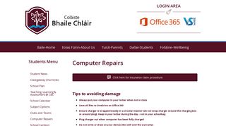 
                            6. Computer Repairs - Claregalway college - Coláiste Bhaile Chláir