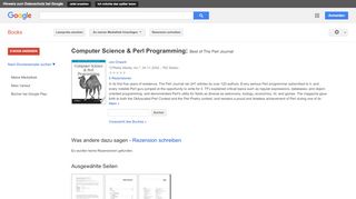 
                            7. Computer Science & Perl Programming: Best of The Perl Journal