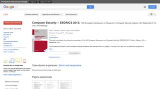 
                            10. Computer Security -- ESORICS 2013: 18th European Symposium on ...