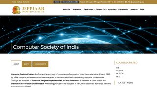 
                            11. Computer Society of India – Jeppiaar - Jeppiaar – Engineering College
