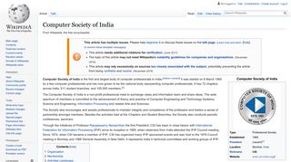 
                            5. Computer Society of India - Wikipedia
