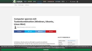 
                            7. Computer sperren mit Tastenkombination (Windows, Ubuntu, Linux Mint)