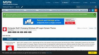 
                            5. Computer Stuff: Changing Windows XP Logon Screen Theme - MSFN