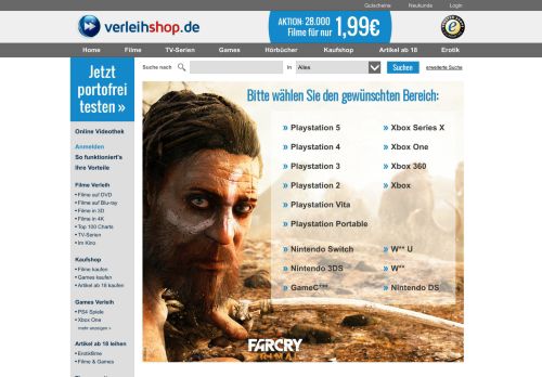 
                            6. Computergames & Konsolenspiele spielen bei VERLEIHSHOP.DE