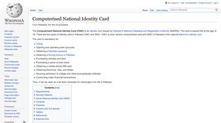 
                            11. Computerised National Identity Card - Wikipedia