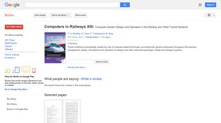 
                            11. Computers in Railways XIII: Computer System Design and Operation in ...