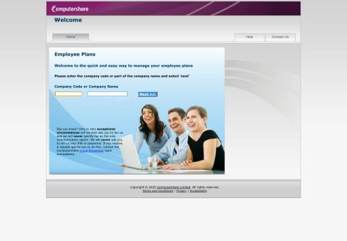 
                            1. Computershare - Employee Plan Members -
