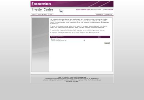 
                            3. Computershare - Shareholder Services -