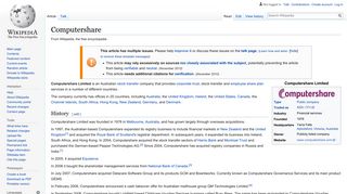 
                            12. Computershare - Wikipedia