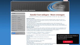 
                            12. Computersysteme Lan-Shop - Zarafa User anlegen - Store erzeugen