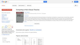 
                            4. Computing in Horn Clause Theories