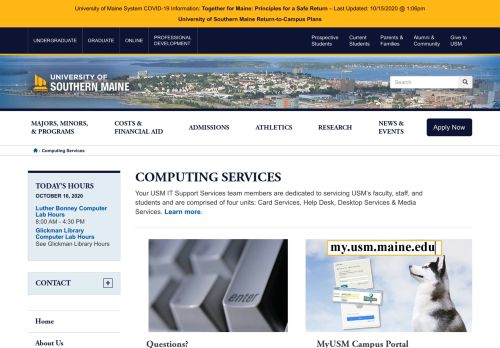 
                            8. Computing Services | University of Southern Maine