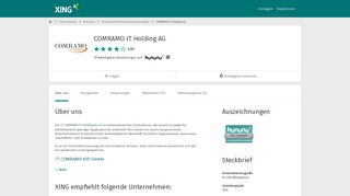 
                            11. COMRAMO IT Holding AG als Arbeitgeber | XING Unternehmen
