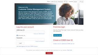 
                            2. COMS - Customer Online Management System