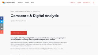 
                            2. Comscore & Digital Analytix - Comscore, Inc.