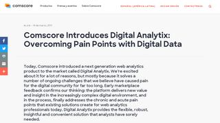 
                            5. Comscore Introduces Digital Analytix: Overcoming Pain Points...