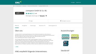 
                            12. comspace GmbH & Co. KG als Arbeitgeber | XING Unternehmen