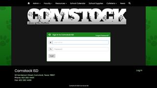 
                            13. Comstock ISD - Site Administration Login