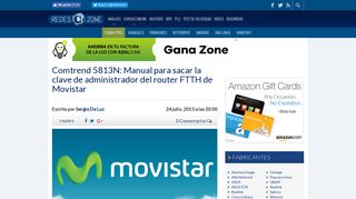 
                            9. Comtrend 5813N: Manual para sacar la clave de administrador del ...