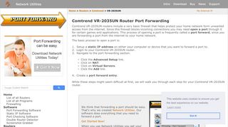 
                            10. Comtrend VR-2035UN Router Port Forwarding