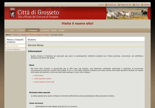 
                            8. Comune di Grosseto: Servizio mensa