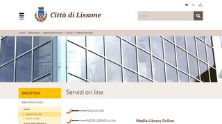 
                            11. Comune di Lissone - Biblioteca Civica - Servizi - Servizi on line
