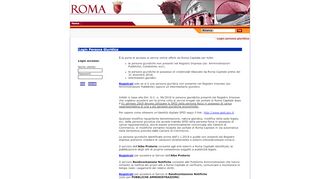 
                            9. Comune di Roma | Sito Istituzionale | Servizi Online