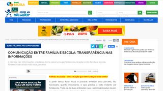 
                            13. Comunicação entre família e escola: transparência nas informações ...