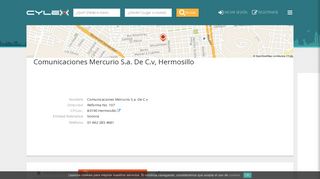 
                            7. Comunicaciones Mercurio S.a. De C.v, Hermosillo, Reforma No. 107 ...