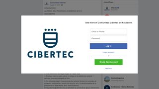 
                            7. COMUNICADO ALUMNOS DEL PROGRAMA... - Comunidad Cibertec ...