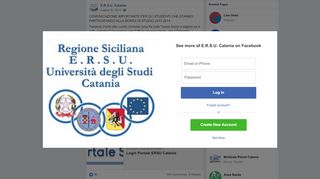 
                            10. COMUNICAZIONE IMPORTANTE PER GLI... - E.R.S.U. Catania ...