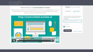 
                            6. Comunidad Tu clase: Login