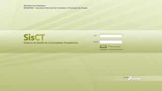 
                            12. Comunidades Terapêuticas: Login