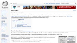 
                            3. COMVEN – Wikipédia, a enciclopédia livre