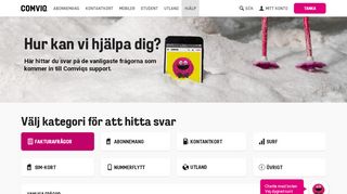 
                            5. Comviq kundservice - Få hjälp med dina frågor