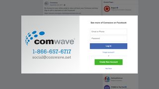 
                            5. Comwave - My Account is your online portal to view and... | Facebook