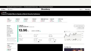
                            6. COM:Xetra Stock Quote - comdirect bank AG - Bloomberg Markets