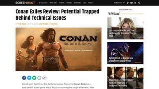 
                            10. Conan Exiles Review: Too Many Technical issues | ScreenRant