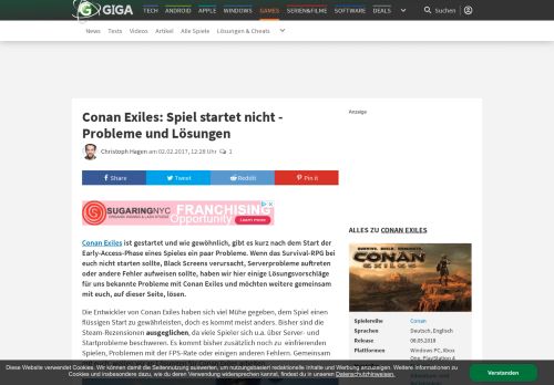 
                            10. Conan Exiles: Spiel startet nicht – Probleme und Lösungen – GIGA
