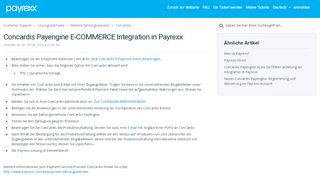 
                            5. Concardis Payengine E-COMMERCE Integration in Payrexx ...